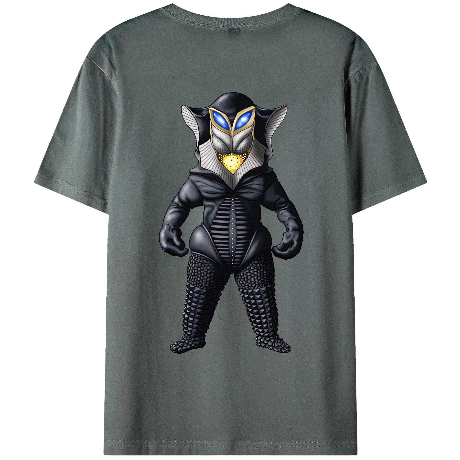 （画像用） ウルトラマン Ultraman 綿100％ メンズ半袖Tシャツ（バックプリント） 通気性